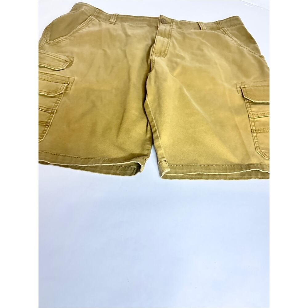 Iron Co. Men's Cargo Shorts in Mustard Yellow - Durable Everyday Style